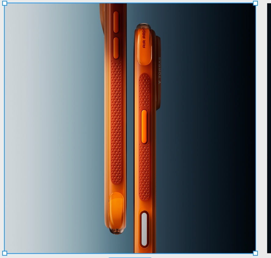 Torras iPhone 17 Pro Skal Ostand Q3 Air Energy Orange