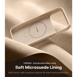 Torras iPhone 17 Pro Max Skal Ostand Q3 Silicone Desert Gold