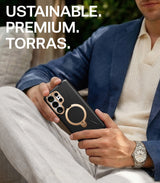 Torras Samsung Galaxy S26 Ultra Skal Ostand Q3 Vegskin Obsidian Black