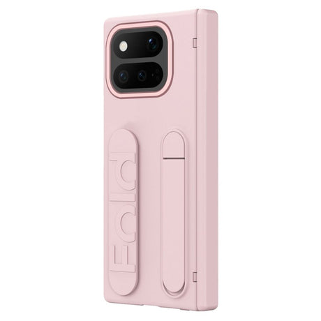 Google Pixel 11 Pro Fold Skal med Stativ & Handgrepp Rosa