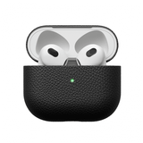 KeyBudz PodSkinz Artisan Series Airpods 3 Skal Äkta Läder Svart