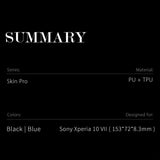 Dux Ducis Sony Xperia 10 VII Fodral Skin Pro Series Svart