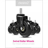 desire2 Gummihjul 22mm för Universalstolar 5-pk
