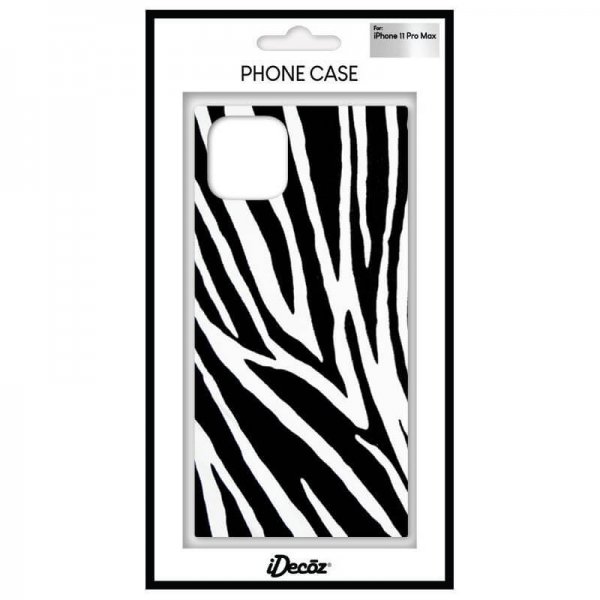 iDecoz iPhone 11 Pro Max Skal Square Case Zebra