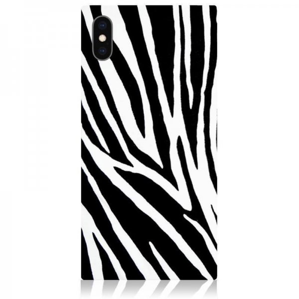 iDecoz iPhone Xs Max Skal Square Case Zebra