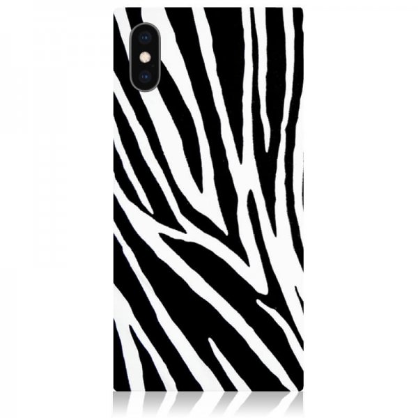 iDecoz iPhone X/Xs Skal Square Case Zebra