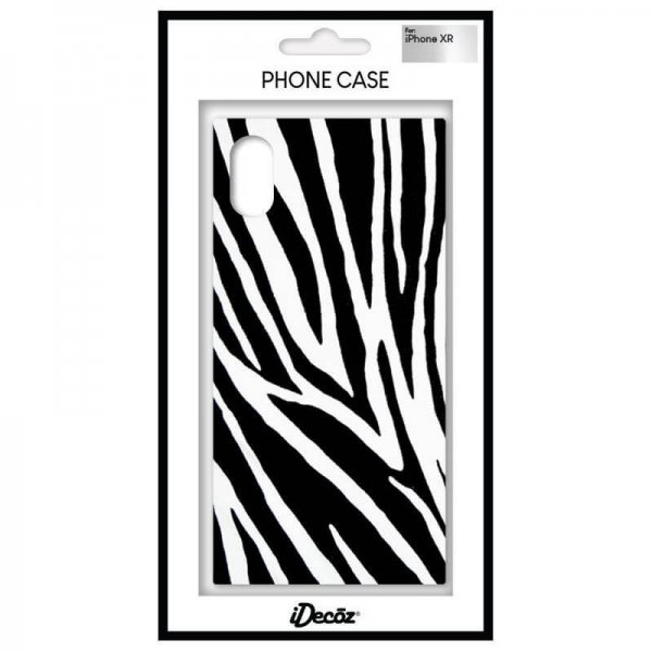 iDecoz iPhone Xr Skal Square Case Zebra