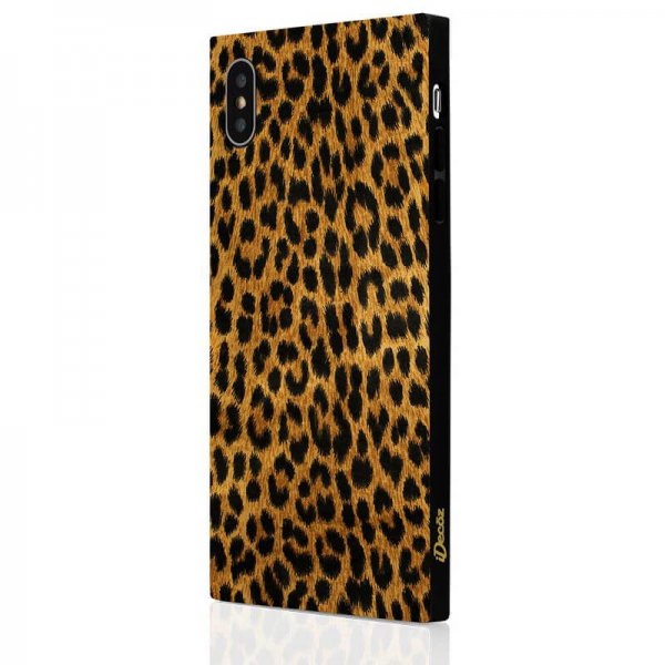iDecoz iPhone Xs Max Skal Square Case Leopard