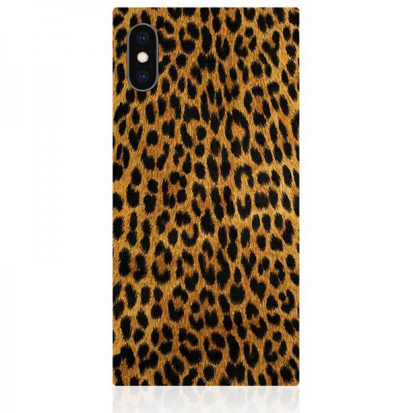 iDecoz iPhone X/Xs Skal Square Case Leopard