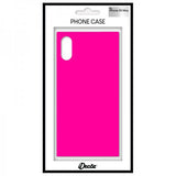 iDecoz iPhone Xs Max Skal Square Case Neon Rosa