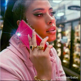 iDecoz iPhone X/Xs Skal Square Case Neon Rosa