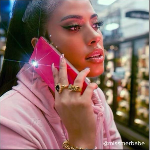 iDecoz iPhone 7 Plus/iPhone 8 Plus Skal Square Case Neon Rosa