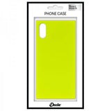 iDecoz iPhone X/Xs Skal Square Case Neon Gul