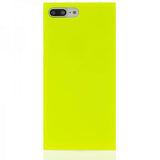 iDecoz iPhone 7 Plus/iPhone 8 Plus Skal Square Case Neon Gul