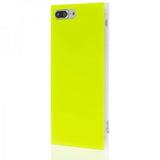 iDecoz iPhone 7 Plus/iPhone 8 Plus Skal Square Case Neon Gul