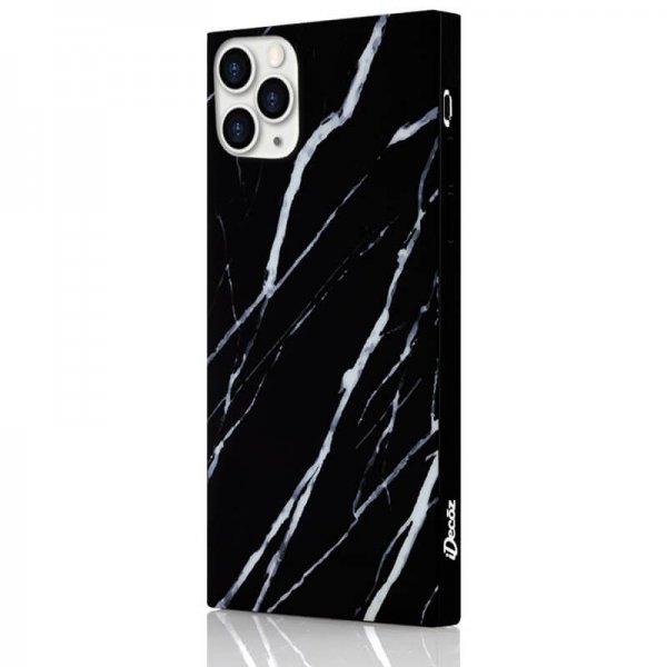 iDecoz iPhone 11 Pro Max Skal Square Case Marble Svart