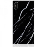 iDecoz iPhone Xs Max Skal Square Case Marble Svart