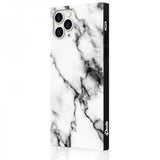 iDecoz iPhone 11 Pro Max Skal Square Case Marble Vit