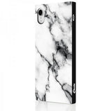 iDecoz iPhone Xr Skal Square Case Marble Vit