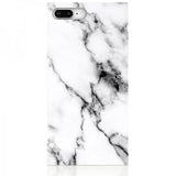 iDecoz iPhone 7 Plus/iPhone 8 Plus Skal Square Case Marble Vit