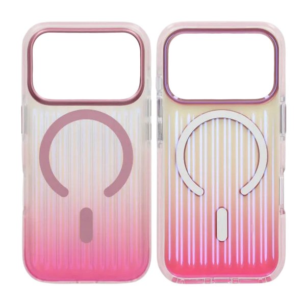iPhone 17 Pro Skal Korrugerad MagSafe Rosa