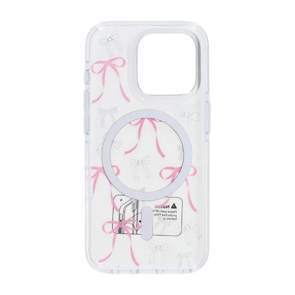 iPhone 15 Pro Skal Mönster MagSafe Rosett