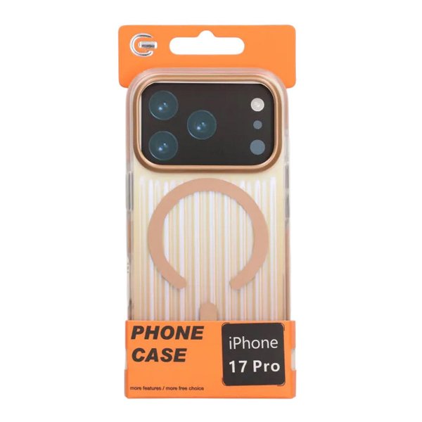iPhone 17 Pro Skal Korrugerad MagSafe Guld