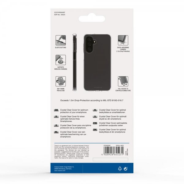 Vivanco Samsung Galaxy A26 Skal Crystal Clear Transparent