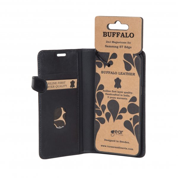 Buffalo Samsung Galaxy S7 Edge Fodral 2in1 Magnet Case Svart