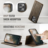 CaseMe iPhone 15 Pro Max Fodral C49 Series Brun