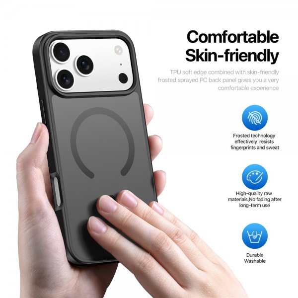 Dux Ducis iPhone 17 Pro Skal Yind Series MagSafe Svart
