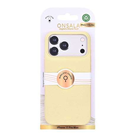 Onsala iPhone 17 Pro Max/iPhone 18 Pro Max Skal Silikonkänsla Lemon