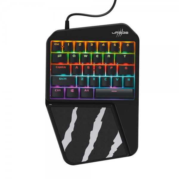 uRage Mobilt Enhands Gaming Tangentbord Exodus 410