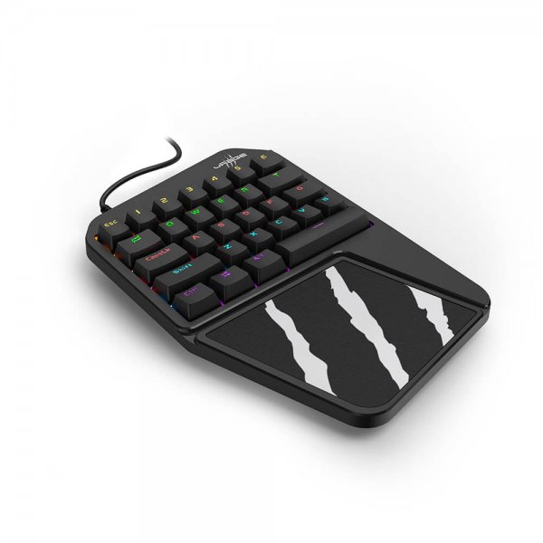 uRage Mobilt Enhands Gaming Tangentbord Exodus 410