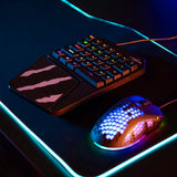 uRage Mobilt Enhands Gaming Tangentbord Exodus 410