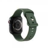 Gear Apple Watch 38/40/41/42mm Armband Silikon Olivgrön