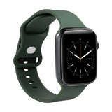 Gear Apple Watch 44/45/46mm/Apple Watch Ultra Armband Silikon Olivgrön
