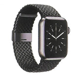 Gear Apple Watch 44/45/46mm/Apple Watch Ultra Armband Flätad Nylon Svart