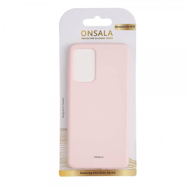 Onsala Samsung Galaxy A52/A52s 5G Skal Silikon Sand Pink