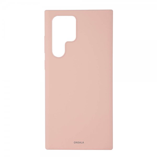 Onsala Samsung Galaxy S22 Ultra Skal Silikon Sand Pink