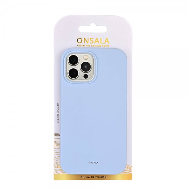 Onsala iPhone 13 Pro Max Skal Silikon Light Blue