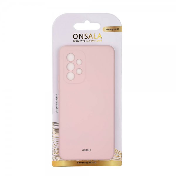 Onsala Samsung Galaxy A53 5G Skal Silikon Chalk Pink