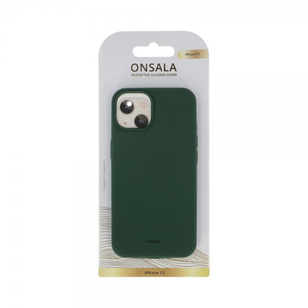 Onsala iPhone 13 Skal Silikon Olive Green