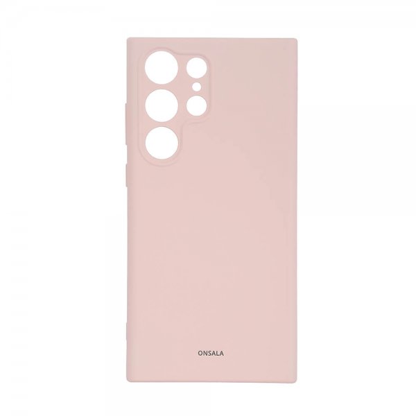 Onsala Samsung Galaxy S23 Ultra Skal Silikon Chalk Pink