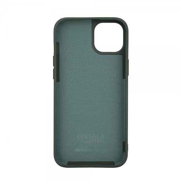 Onsala iPhone 15 Skal Silicone Touch MagSeries Olive Green