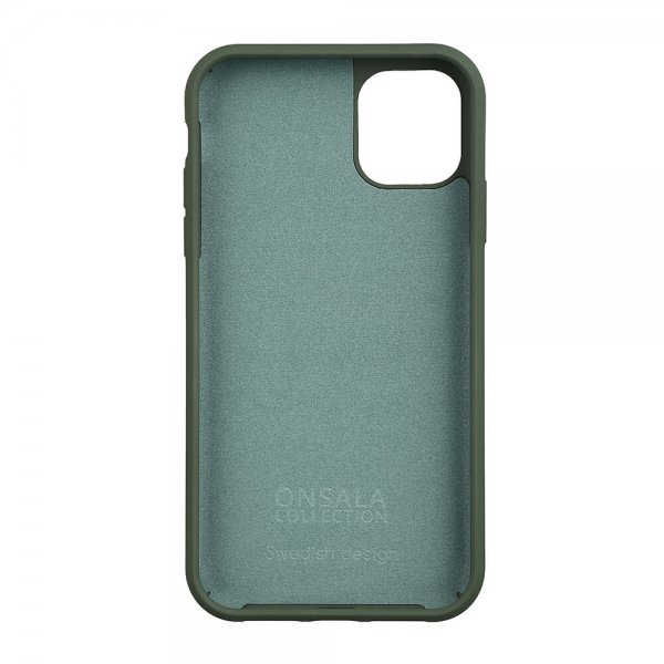 Onsala iPhone 11 Skal Silikonkänsla Olive Green