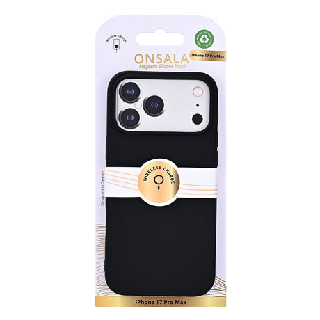 Onsala iPhone 17 Pro Max/iPhone 18 Pro Max Skal Silikonkänsla Svart