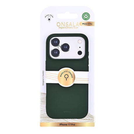 Onsala iPhone 17 Pro/iPhone 18 Pro Skal Silikonkänsla Olive Green