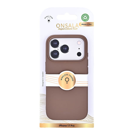 Onsala iPhone 17 Pro/iPhone 18 Pro Skal Silikonkänsla Chocolate