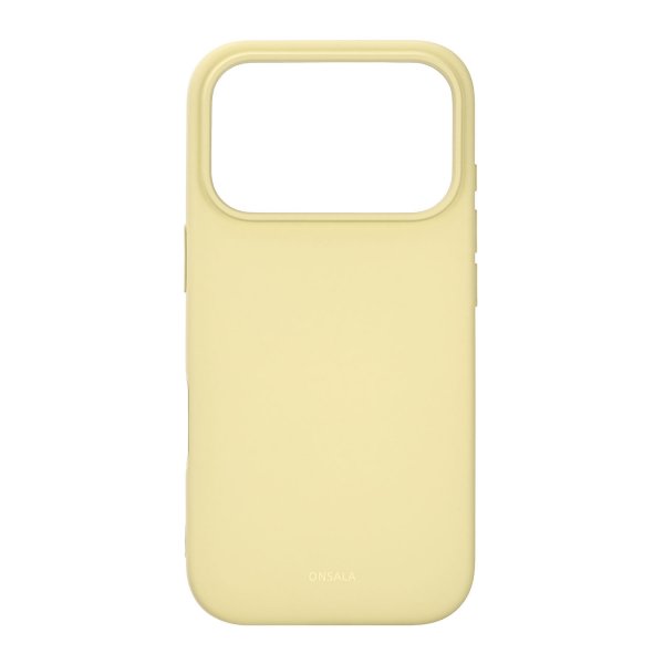 Onsala iPhone 17 Pro Skal Silikonkänsla Lemon